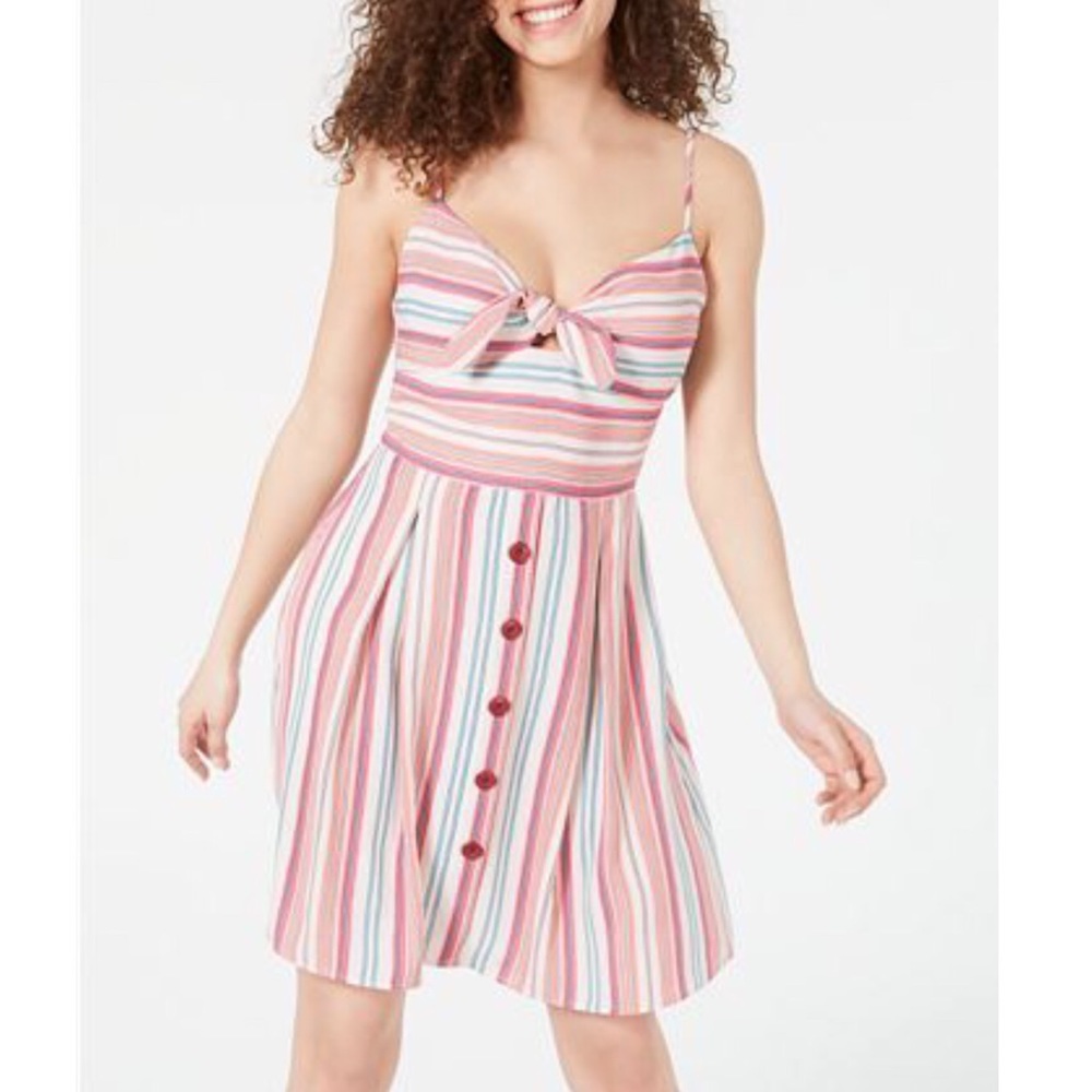 Striped Cute A-line dress